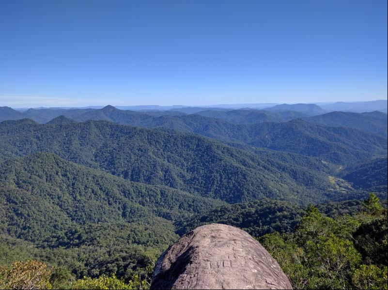 Vista do morro Spitzkopf, um dos pontos mais altos do munic