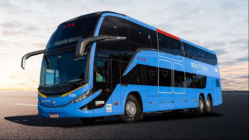 Ônibus de viagens intermunicipais da Real Expresso Ltda. - Empresas de Ônibus do Brasil